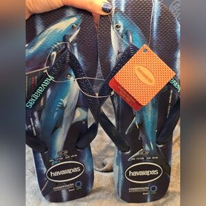 Havaianas Sandal - Blue Water Conservation International Size 11/12 M NWT!